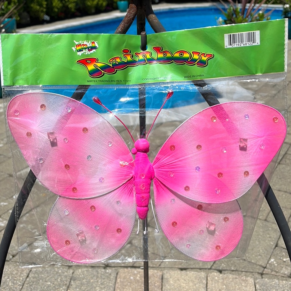 Butterfly decor brand new package nylon wall decoration fall spring